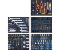 BGS Dílenský vozík, 7 zásuvek, se 246 nástroji (2)