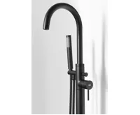 AQUALINE CETO vanová baterie s připojením do podlahy, černá mat (4)