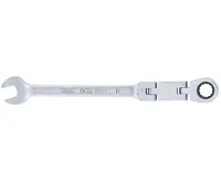 BGS Sada dvoukloubových ráčnových kombinovaných klíčů ,  nastavitelné ,  11 mm (4)