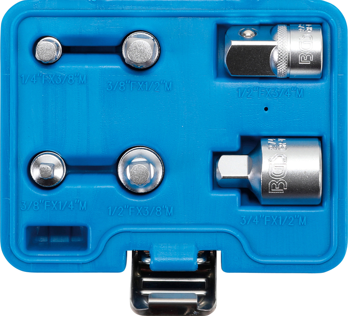 Bgs adaptéry 1/4" - 3/4", sada 6 dílů
