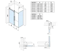 GELCO VOLCANO sprchové dveře 1500 mm, čiré sklo (12)