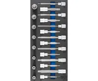 BGS Vložka do dílenského vozíku 1/3: sada nástrčných hlavic, vnitřní tisícihran (pro XZN), 2 BGS Vložka do dílenského vozíku 1/3: sada nástrčných hlavic, vnitřní tisícihran (pro XZN), 2