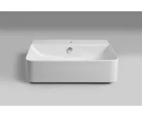 ISVEA SOTT AQUA keramické umyvadlo polozápustné, 59x49cm, bílá (6)