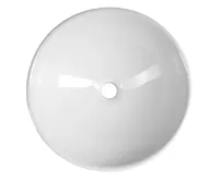 AQUALINE Keramické umyvadlo na desku, Ø 40cm, bílá (4)