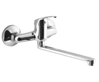 AQUALINE AQUALINE 35 nástěnná baterie, ramínko ploché 220mm, chrom AQUALINE AQUALINE 35 nástěnná baterie, ramínko ploché 220mm, chrom