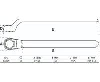 BGS Jednoočkový klíč VDE | s hlubokým vyhnutím | 15 mm - BGS 72015 (1)