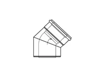 ALMEVA LIK koleno 45° - 60/100 ALMEVA LIK koleno 45° - 60/100