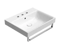 GSI NUBES keramické umyvadlo 60x50cm, broušená spodní hrana, 3 otvory, bílá ExtraGlaze (4)