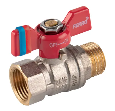 Kulový kohout voda motýl ZD/ZV DN 15 - 1/2"