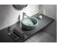 SAPHO PRIORI keramické umyvadlo na desku, Ø 42 cm, zelená (3)