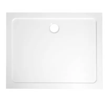 AQUALINE TECMI sprchová vanička z litého mramoru, obdélník 90x80cm, bílá