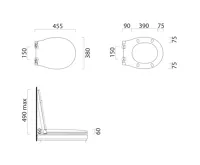 GSI CLASSIC WC sedátko, ořech/bronz (2)