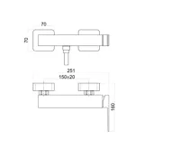 SAPHO SPECTRE nástěnná sprchová baterie, černá mat (2)