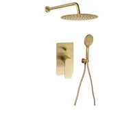SAPHO SPY podomítkový sprchový set s pákovou baterií, otočný přepínač, 2 výstupy, zlato mat SAPHO SPY podomítkový sprchový set s pákovou baterií, otočný přepínač, 2 výstupy, zlato mat