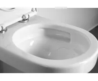 AQUALINE DENICA závěsná WC mísa, Vortex Rimless, 36x52cm, bílá (5)
