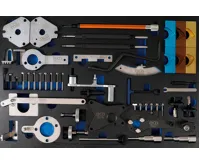 BGS Vložka do dílenského vozíku 3/3: souprava nářadí k nastavení motoru, pro Fiat, Alfa, Lanc BGS Vložka do dílenského vozíku 3/3: souprava nářadí k nastavení motoru, pro Fiat, Alfa, Lanc