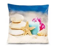 HomeLife LED svítící povlak na polštář Pláž 40 x 40 cm