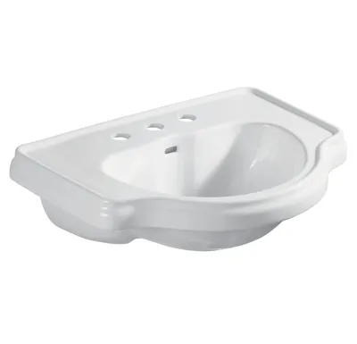 KERASAN RETRO keramické umyvadlo zápustné 62x45,5cm, 3 otvory, bílá