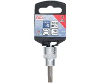 BGS Hlavice zástrčná 3/8" s plochým bitem 7,0 mm, zatíž. do 2kg (1)