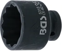 BGS Hlavice nástrčná, tvrzená, dvanáctihranná, 12,5 mm (1/2"), 35 mm - BGS 5315 BGS Hlavice nástrčná, tvrzená, dvanáctihranná, 12,5 mm (1/2"), 35 mm - BGS 5315