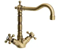 SAPHO ANTEA stojánková umyvadlová baterie s retro hubicí s výpustí, bronz SAPHO ANTEA stojánková umyvadlová baterie s retro hubicí s výpustí, bronz