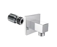 Stěnový vývod, hranatý, pochromovaná mosaz