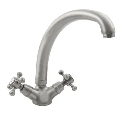 SAPHO ANTEA stojánková dřezová baterie, výška 265mm, nikl