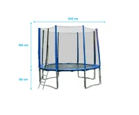 GoodJump 4UPVC trampolína 305 cm s ochrannou sítí + žebřík - výprodej (1)