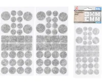 BGS Filcové podložky pod nábytek, šedé, 64 kusů.