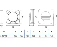 CATA Souprava pro montáž ventilátoru X-MART-10 do okna