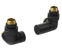 SAPHO CORNER SIMPLY připojovací sada ventilů triaxiální, pravé provedení, černá mat SAPHO CORNER SIMPLY připojovací sada ventilů triaxiální, pravé provedení, černá mat