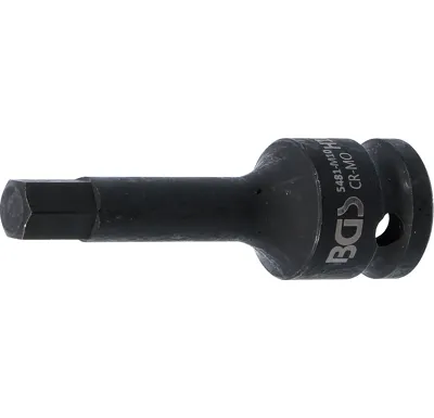BGS Hlavice zástrčná 1/2" imbus  10 x 75 mm, tvrzená Cr-Mo