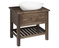 SAPHO BRAND umyvadlová skříňka 80x73x50cm, mořený smrk