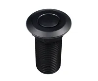 Samostatné pneutlačítko kulaté Matný nerez (2)