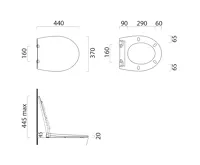 GSI MODO WC sedátko, Soft Close, Quick Release, bílá mat/chrom (4)