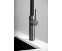 SAPHO FLAWO stojánková dřezová baterie s výsuvnou sprškou, gun metal (7)