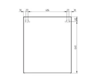 Aira, koupelnová skříňka, galerka, dub, 600x700x140 mm (2)