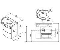 Ravak SDU Rosa Comfort R bílá/bílá (7)