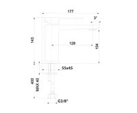 SAPHO SPECTRE stojánková umyvadlová baterie, černá mat (3)