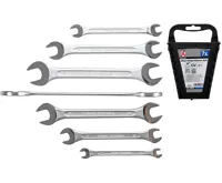 BGS Sada oboustranných plochých klíčů, 6 x 7 - 19 x 22 mm, 7dílná