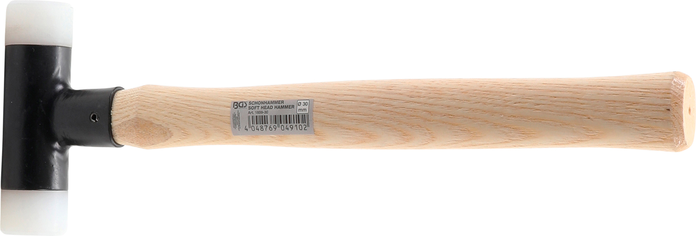 Bgs palička s nylonovou hlavou, násada hickory, o hlavy 30 mm