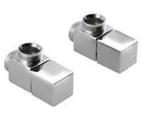 SAPHO CUBE připojovací sada ventilů ruční rohová, chrom SAPHO CUBE připojovací sada ventilů ruční rohová, chrom