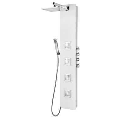 POLYSAN SPIRIT SQUARE termostatický sprchový panel 250x1550mm, bílá