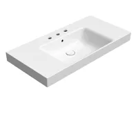 GSI NUBES keramické umyvadlo 100x50cm, s odkládacími plochami, 3 otvory, bílá ExtraGlaze GSI NUBES keramické umyvadlo 100x50cm, s odkládacími plochami, 3 otvory, bílá ExtraGlaze