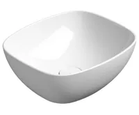 GSI NUBES keramické umyvadlo na desku 40x35cm, bílá ExtraGlaze GSI NUBES keramické umyvadlo na desku 40x35cm, bílá ExtraGlaze