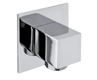 SAPHO Vývod sprchy, hranatý, tenká krytka, chrom