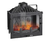 HS Flamingo Uniflam 700 STANDARD Krbová vložka - pravé prosklení, s klapkou 601-712 (1)