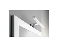 AQUALINE KRONAS LED svítidlo, 6W, 230V, 400x40x100mm, IP44, plast, chrom (1)