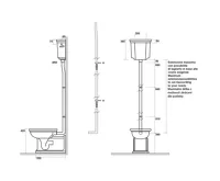 KERASAN WALDORF-RETRO trubka k nádržce, bronz (3)