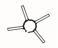 ALMEVA STARR distanční  objímka univerzální 80mm